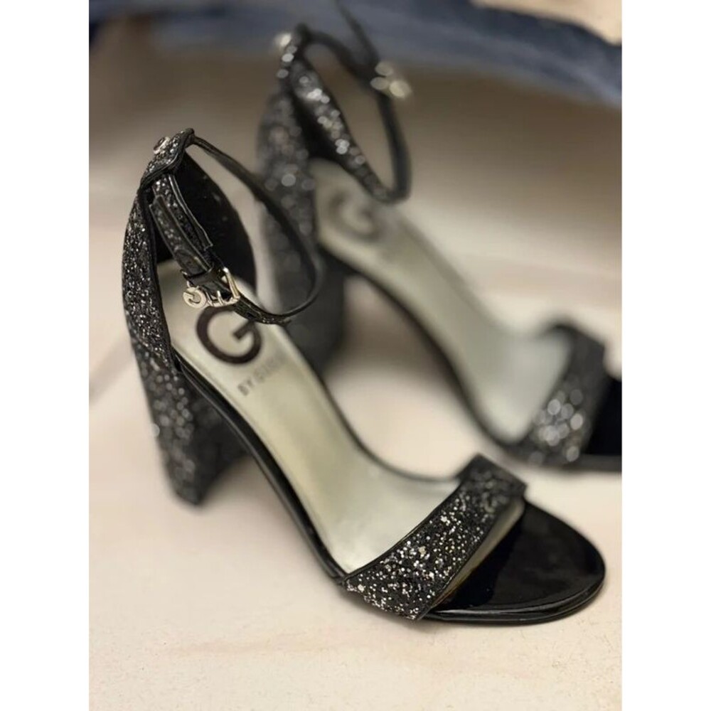 Guess Glitter Sparkly Size 5 Heels Sandals - Picture 2 of 14
